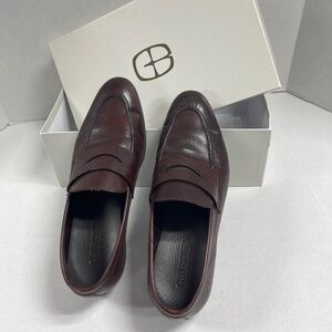 G BROWN Cannon‎ Dark Brown Leather Penny Loafer - Size 9.5